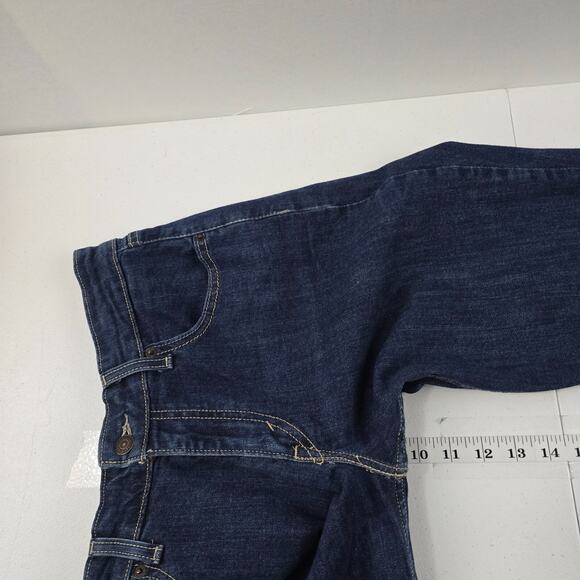 Levi's 518‎ too superlow boot cut jeans blue 11m 30x32 denim 5335 - Picture 8 of 12